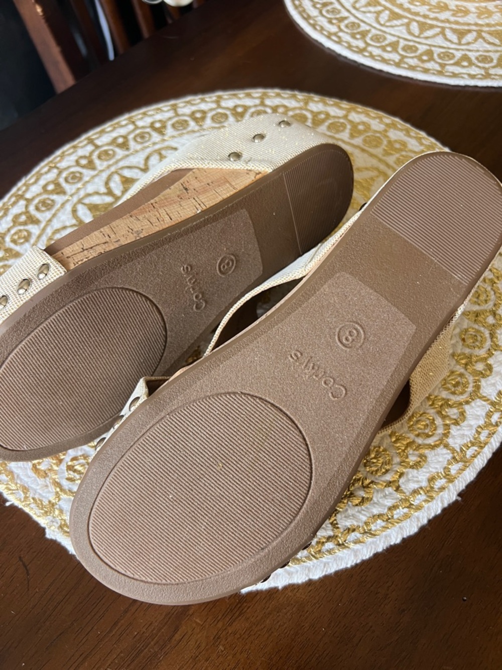 Corkys Women’s Beige Open-Toe Slingback Sandals - Picture 2 of 5